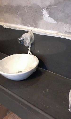 Bancada de mármore para banheiro Bancada de mármore para banheiro