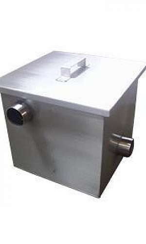 Caixa de gordura em aço inox Caixa de gordura em aço inox