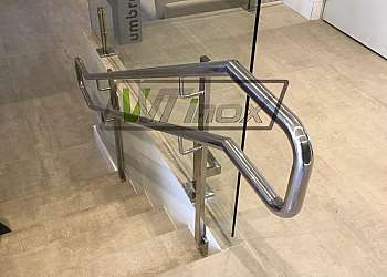 Corrimão de escada em aço inox Corrimão de escada em aço inox