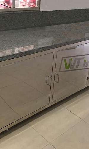 Gabinete de Pia em Aço Inox Gabinete de Pia em Aço Inox